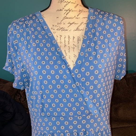 LL Bean Wrap Dress, Large - Picture 3 of 7
